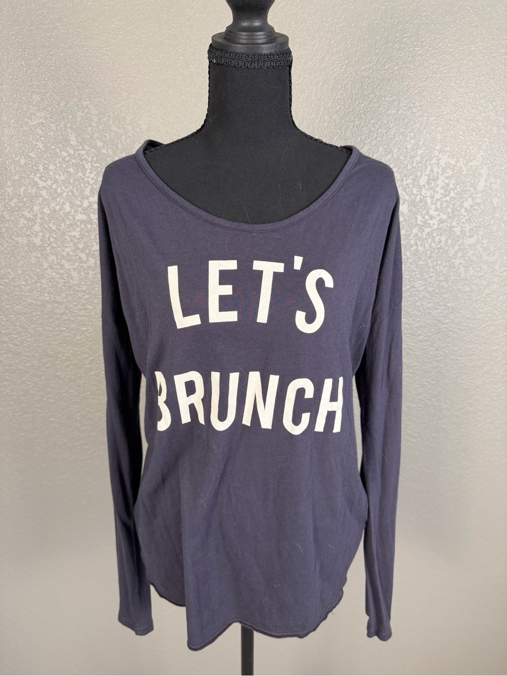 Signorelli Charcoal Gray Pullover Top